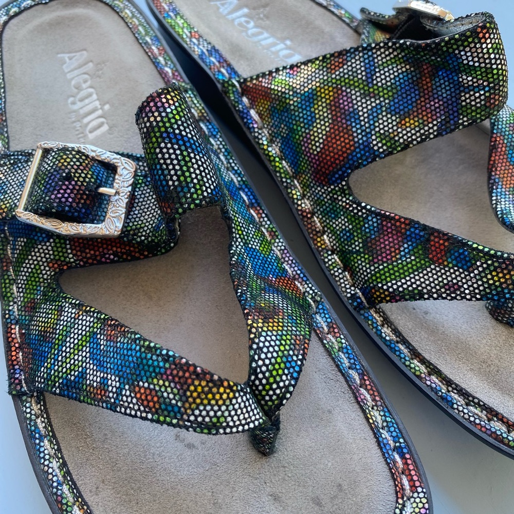 Size 38 Alegria Iridescent Sandals, Worn Once Free Shipping